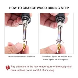 Yoption Juego de 28 puntas de leña para quemar leña con_3