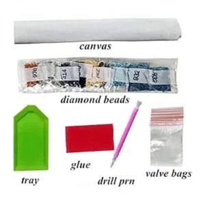 NIHOJIUAM Kits de pintura de diamantes Van Gogh Irises_5