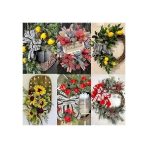 HUIHUANG Cinta de rayas blancas y negras con alambre de_6