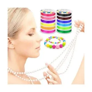 Anezus Cuerda elástica para pulseras 12 rollos de_5