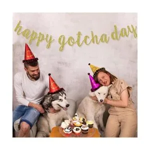 Happy Gotcha Day Banner suministros de decoración de_5