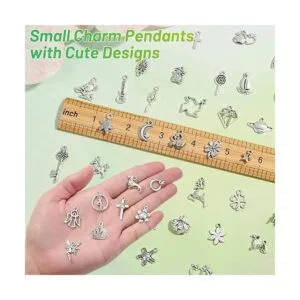 Acejoz 200 dijes de plata para hacer joyas y pulseras al_4