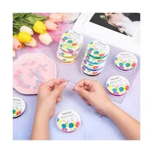 Anezus Cuerda elástica para pulseras 12 rollos de_6