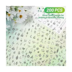 Acejoz 200 dijes de plata para hacer joyas y pulseras al_3