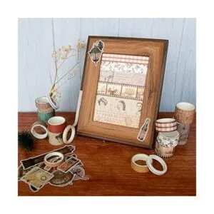 NIKOMIE Juego de 20 rollos de cinta washi vintage y 30_5