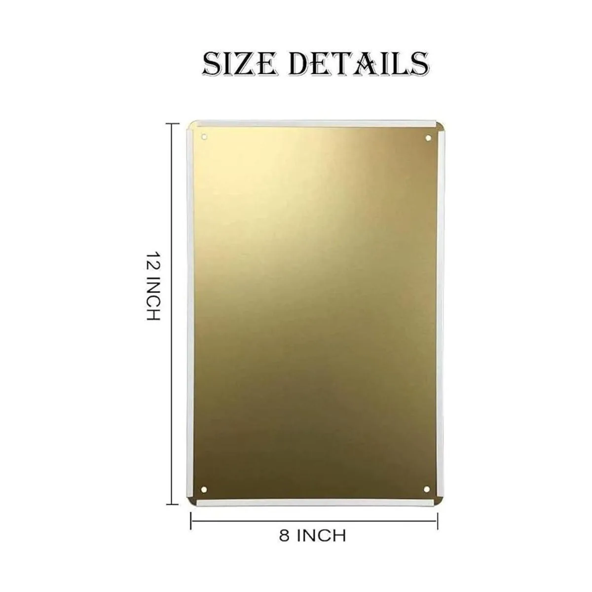 Placa de metal para pared con texto en inglés To Be A_2