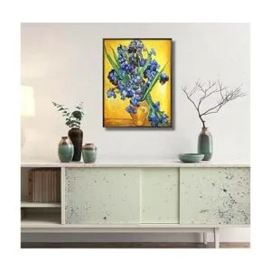 NIHOJIUAM Kits de pintura de diamantes Van Gogh Irises_3