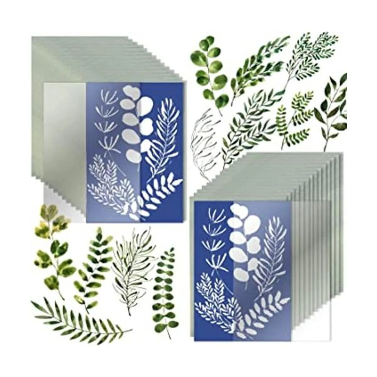 Juego de 32 hojas de papel cianotipo para impresión solar_1