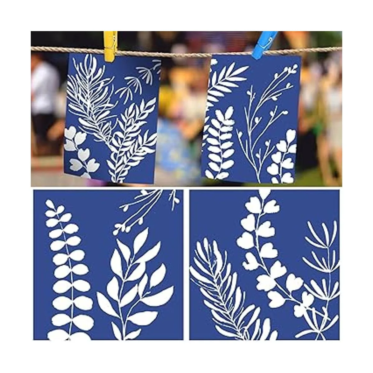 Juego de 32 hojas de papel cianotipo para impresión solar_7