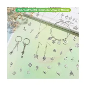 Acejoz 200 dijes de plata para hacer joyas y pulseras al_6