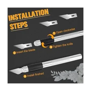 Jetmore Paquete de 100 cuchillas para hobby 24 de_5