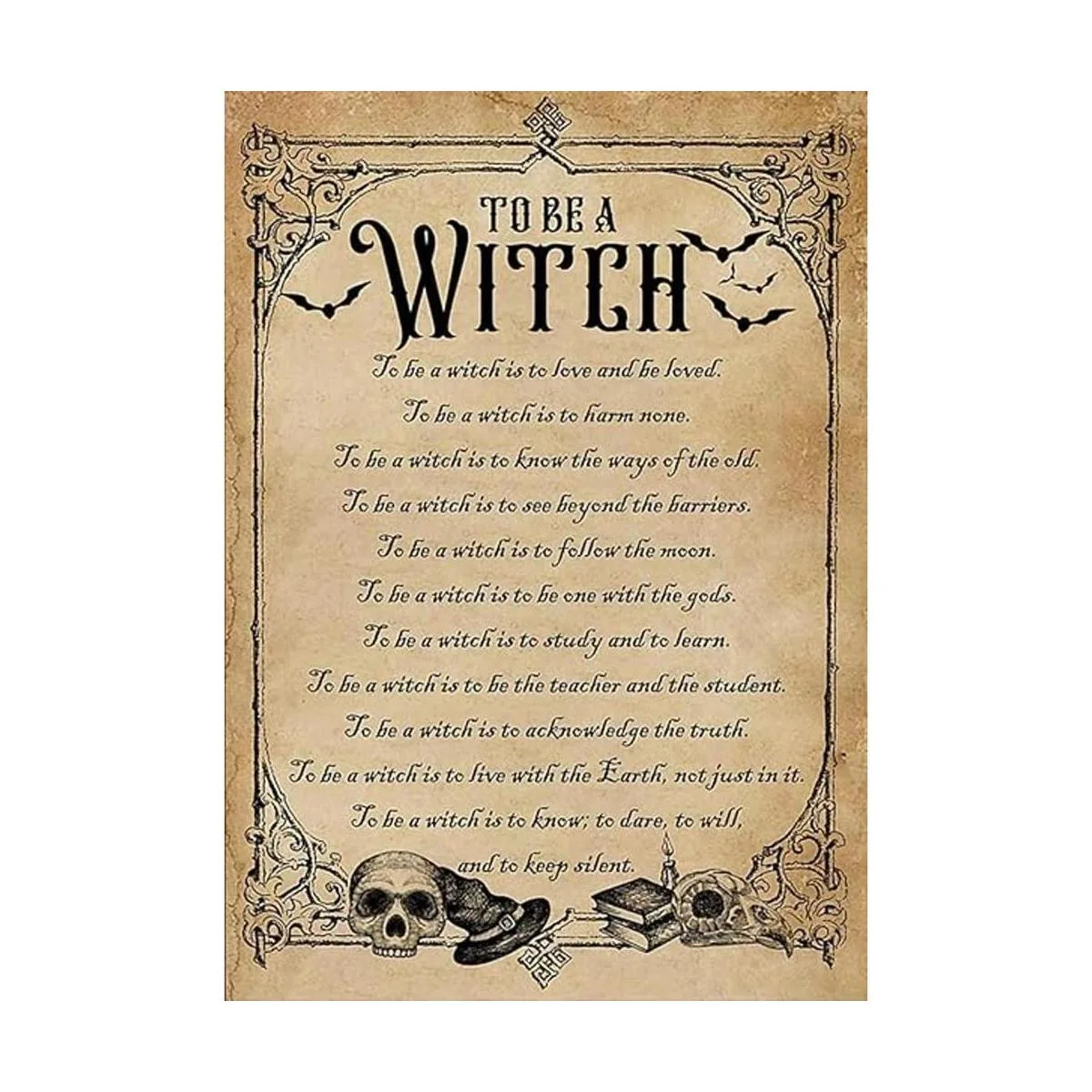 Placa de metal para pared con texto en inglés To Be A_1