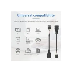 Duttek Cable adaptador USB 2.0 para placa base USB 2.0_6