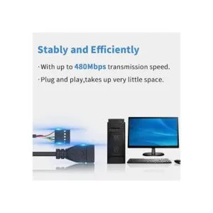 Duttek Cable adaptador USB 2.0 para placa base USB 2.0_5