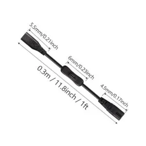GINTOOYUN Cable de alimentación IEC 320 C8 a C7 con_6