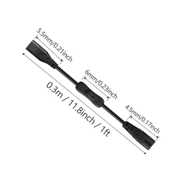 GINTOOYUN Cable de alimentación IEC 320 C8 a C7 con_6