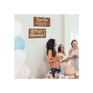 Jetec 2 piezas de letreros de barra para el hogar bar_5