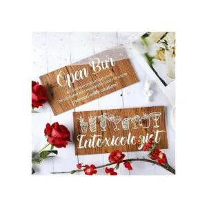 Jetec 2 piezas de letreros de barra para el hogar bar_6