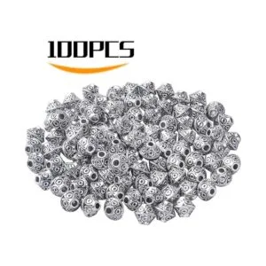 100 piezas de plata antigua platillo volador forma_2