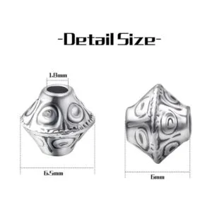 100 piezas de plata antigua platillo volador forma_3