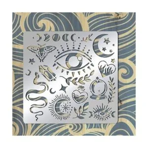 BENECREAT Plantillas temáticas de brujería de 6 x 6_3