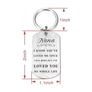 Llavero de Nana con texto en inglés Remember I Love You_2