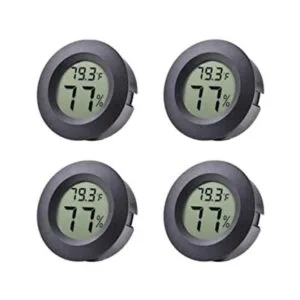 Veanic Paquete de 4 mini termómetro higrómetro Fahrenheit_1