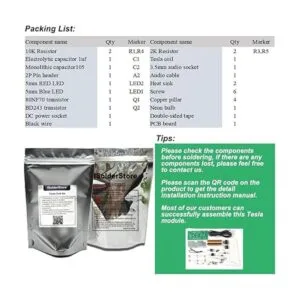 ISolderStore Kit de bobina mini Tesla de 15 W kit_3