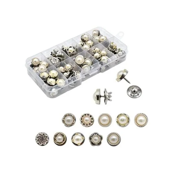 80 unidades 10 estilos para mujer broche botones para_1