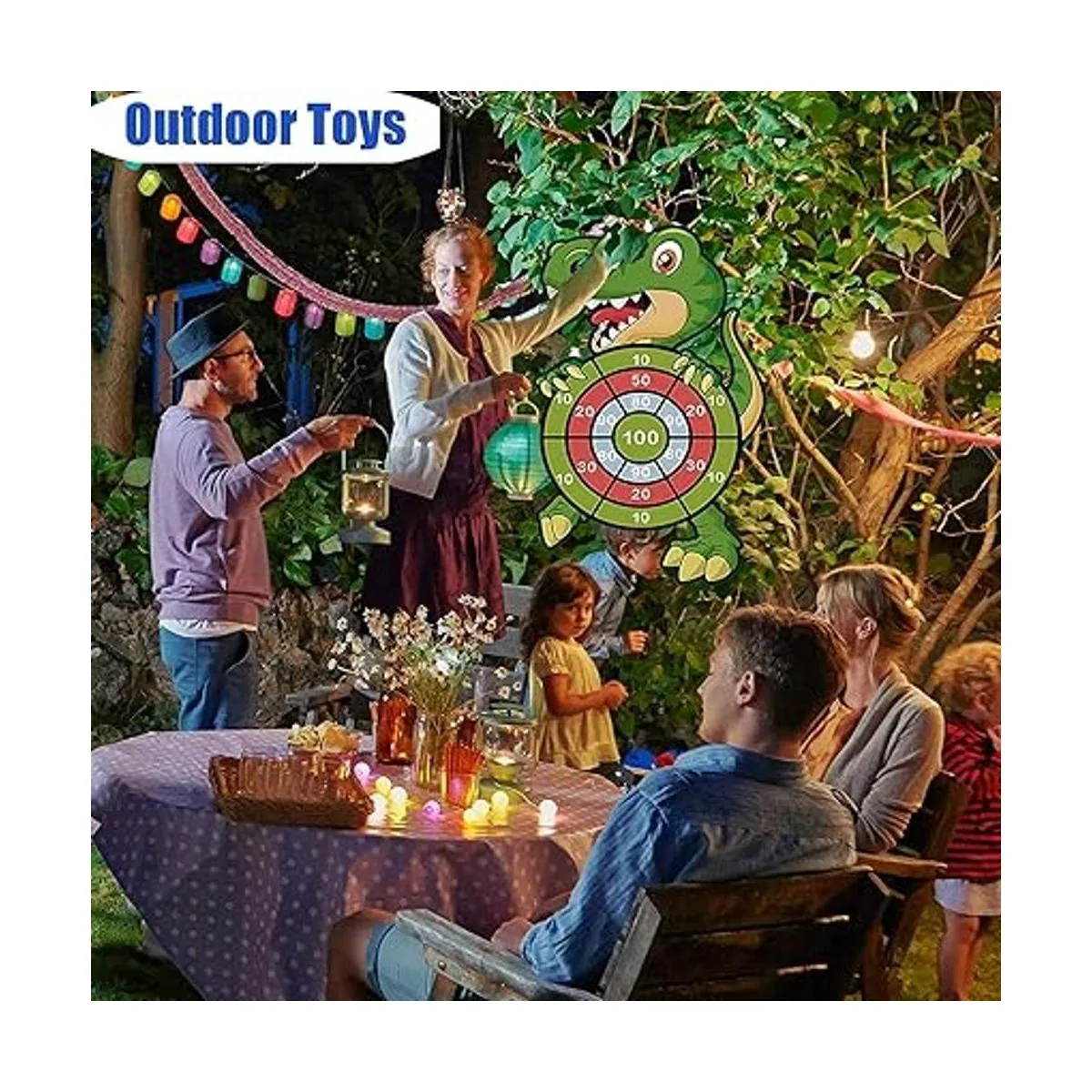 Tablero de dardos grande de 30 pulgadas para niños el_5