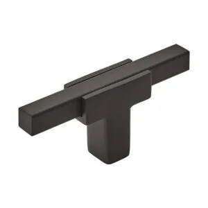 Amerock Pomo para gabinete negro matenegro mate 258_1