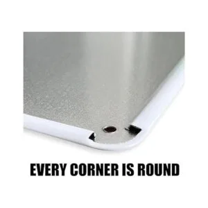 Letrero de advertencia de metal Corso con bastón de_4