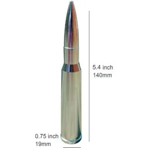 Bullet Antenna Accessories 50 Cal Caliber for Jeep_2