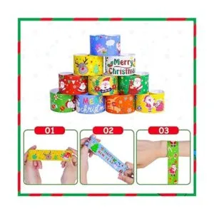 MGparty 72 pulseras de Navidad para regalos de fiesta de_6