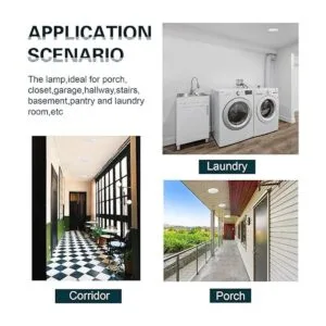 TOPELER Luz de disco LED de 6 pulgadas luz de techo_5