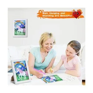 ZALIAFEI Pintura de diamantes para niños con marcos kit_3
