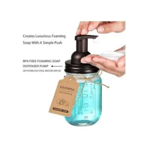 Juego de accesorios de baño Mason Jar 4 piezas tarros_3