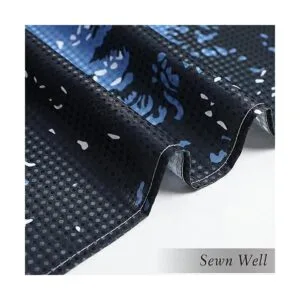 Juego de cortinas de ducha de tela patrón de árbol_5