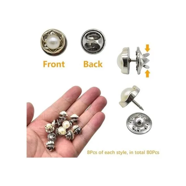 80 unidades 10 estilos para mujer broche botones para_3