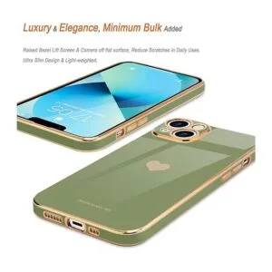 Teageo Funda compatible con iPhone 13 para niñas y_4