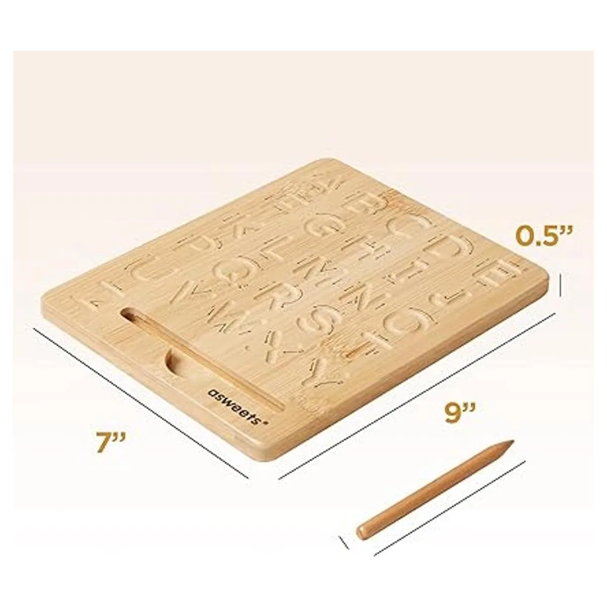 Asweets Montessori Tabla de rastreo de alfabeto de_4