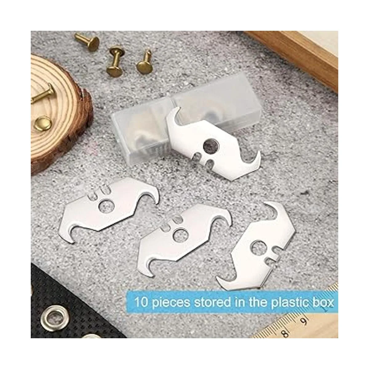 Cuchillas de gancho de acero para techos y alfombras con_2