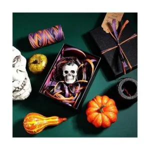 Cinta de rafia de Halloween de 524 pies cinta de papel de_5