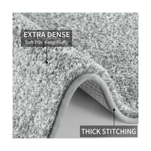 Yimobra Alfombras de baño esponjosas de felpa tapete de_3