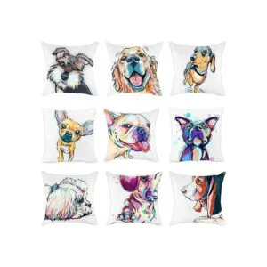 Redland Art Fundas de almohada con diseño de perro._4