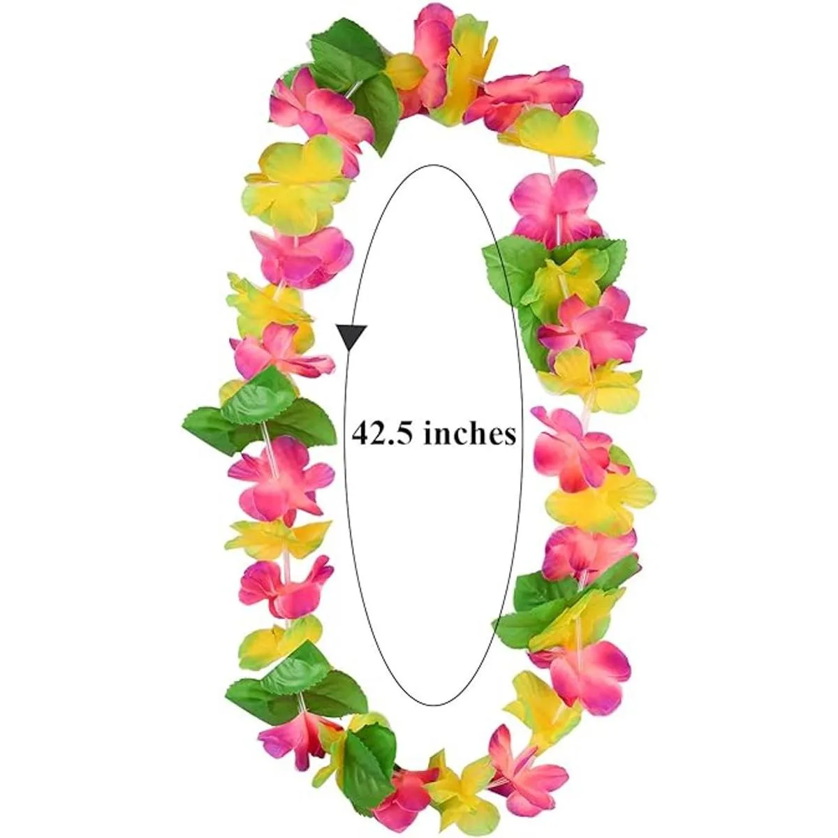 Cooraby 14 piezas de collares hawaianos de Leis coloridos_2