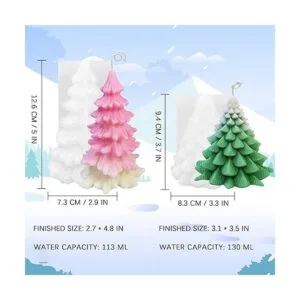 ZAKVOOR 2 piezas 3D de resina en forma de árbol de_2