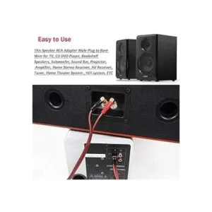 Adaptador de cable RCA a altavoz cables de cable sin_3