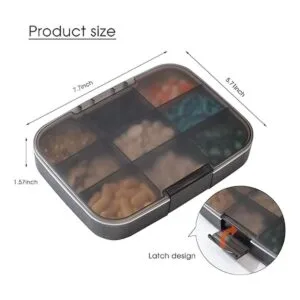 Restree Organizador de pastillas dispensador portátil de_6