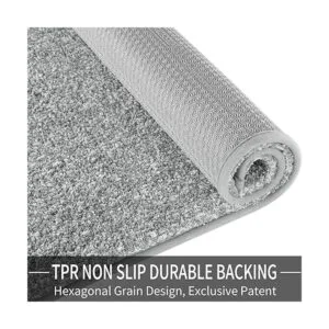 Yimobra Alfombras de baño esponjosas de felpa tapete de_6